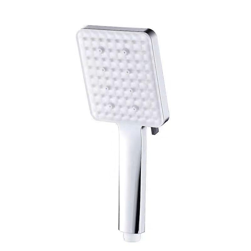 Square Hand Shower With Six Function Paddle Shift Booster Shower Head Set (shower)