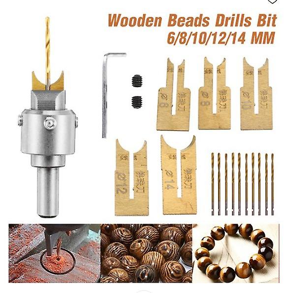 Beads Drill Bit Wooden Bead Maker Milling Cutter Set Woodworking