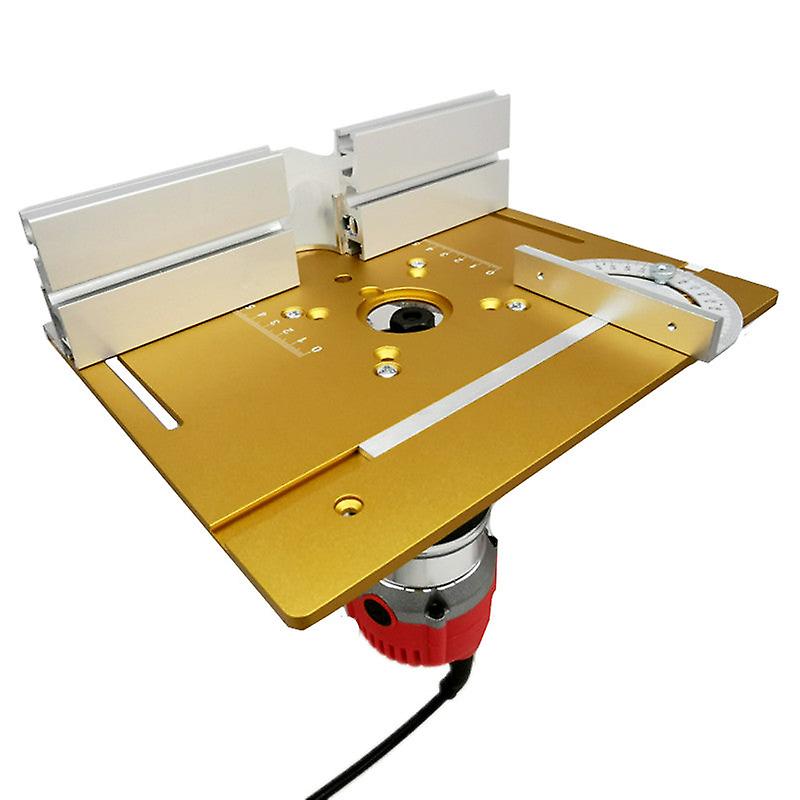 Upgrade aluminium router table insert plate w/ miter gauge and tenon ...