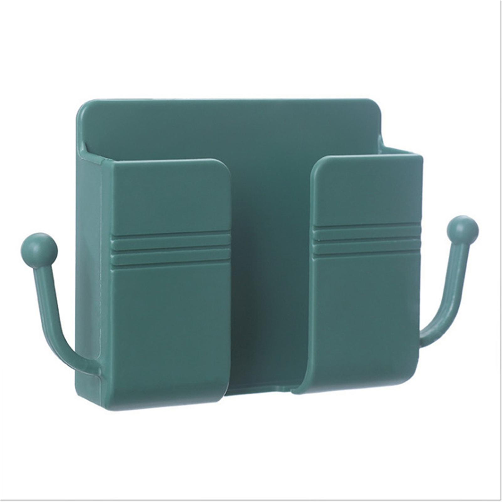 Remote Controller Mobile Phone Plug Wall Holder Self-adhesive Punch Free Storage Rack Multipurpose