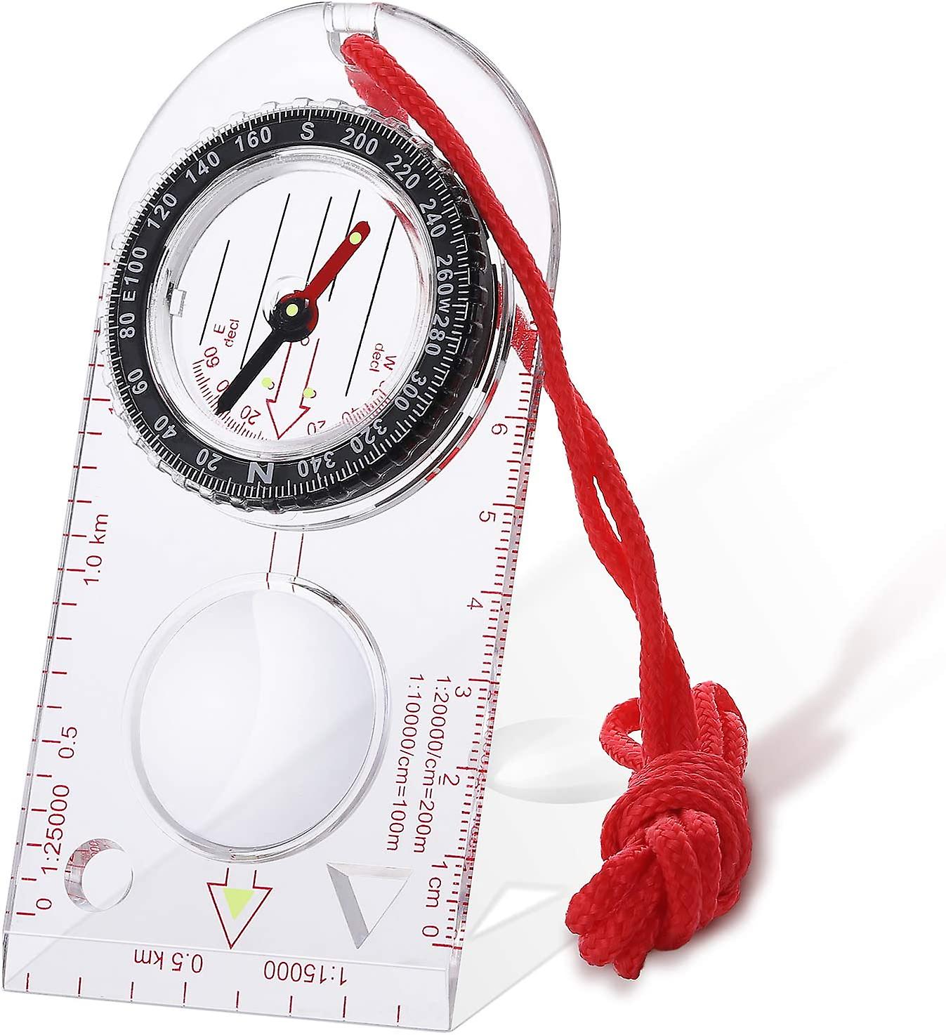 Navigation Compass, Adjustable Scout Compass, Orientation Compass Lightweight Hiking Compass with Declination for Expedition Reading Map Orientation C