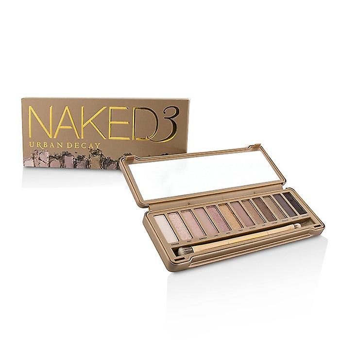 Urban Decay Naked 3 Eyeshadow Palette: 12x Eyeshadow, 1x Doubled Ended Shadow/blending Brush