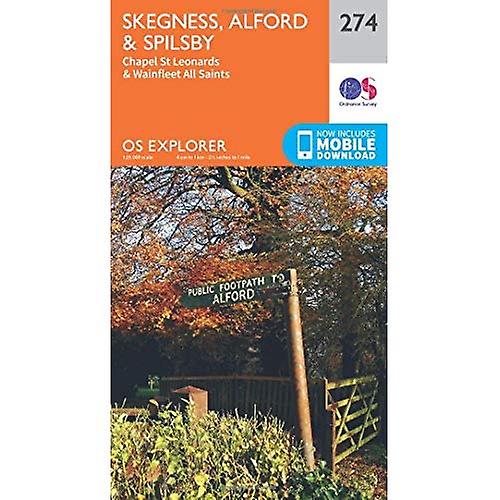 OS Explorer Map (274) Skegness, Alford and Spilsby
