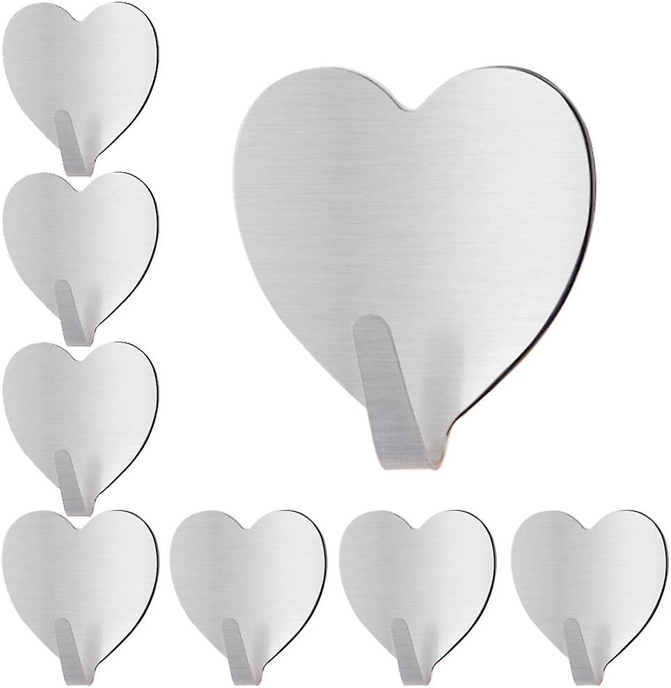 20 Pack Self Adhesive Heart Hooks Wall Hooks
