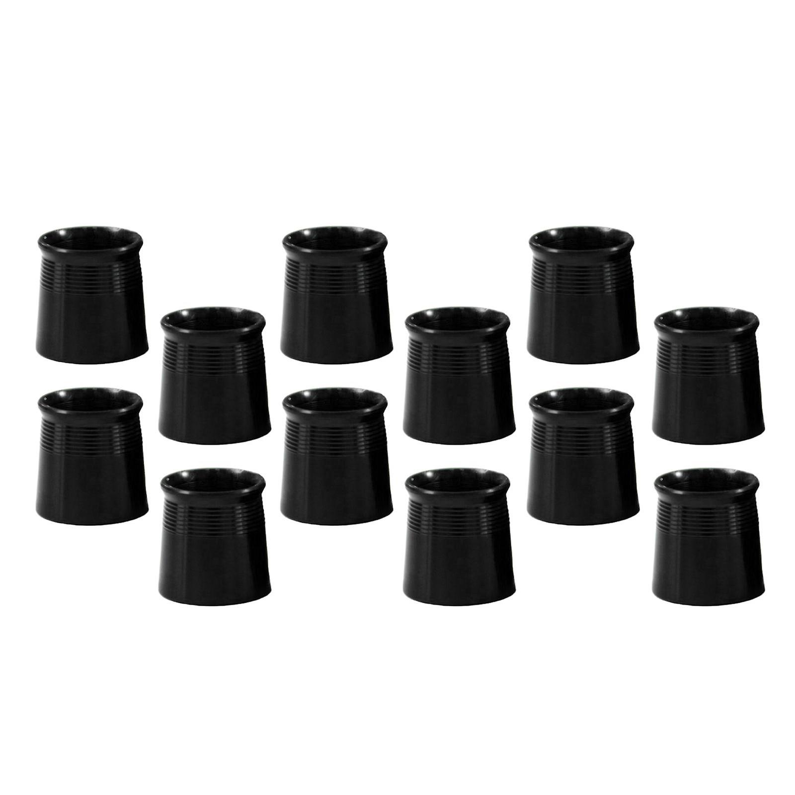 12 Pieces Golf Iron Ferrules for Taper Tip Iron Wedge Protector Guards Black