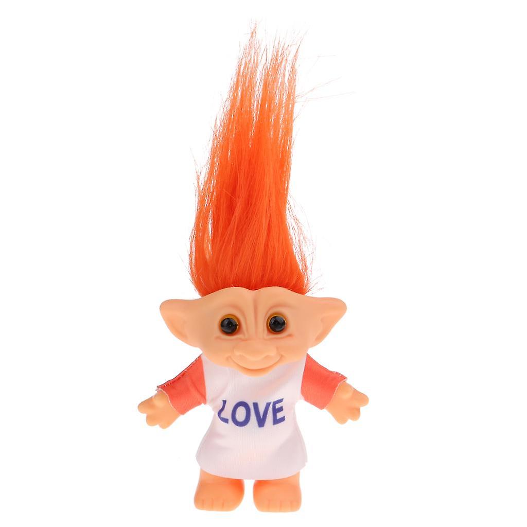 Delicate Lucky Troll Doll Mini Action Figures Toy Cake Decorations #4