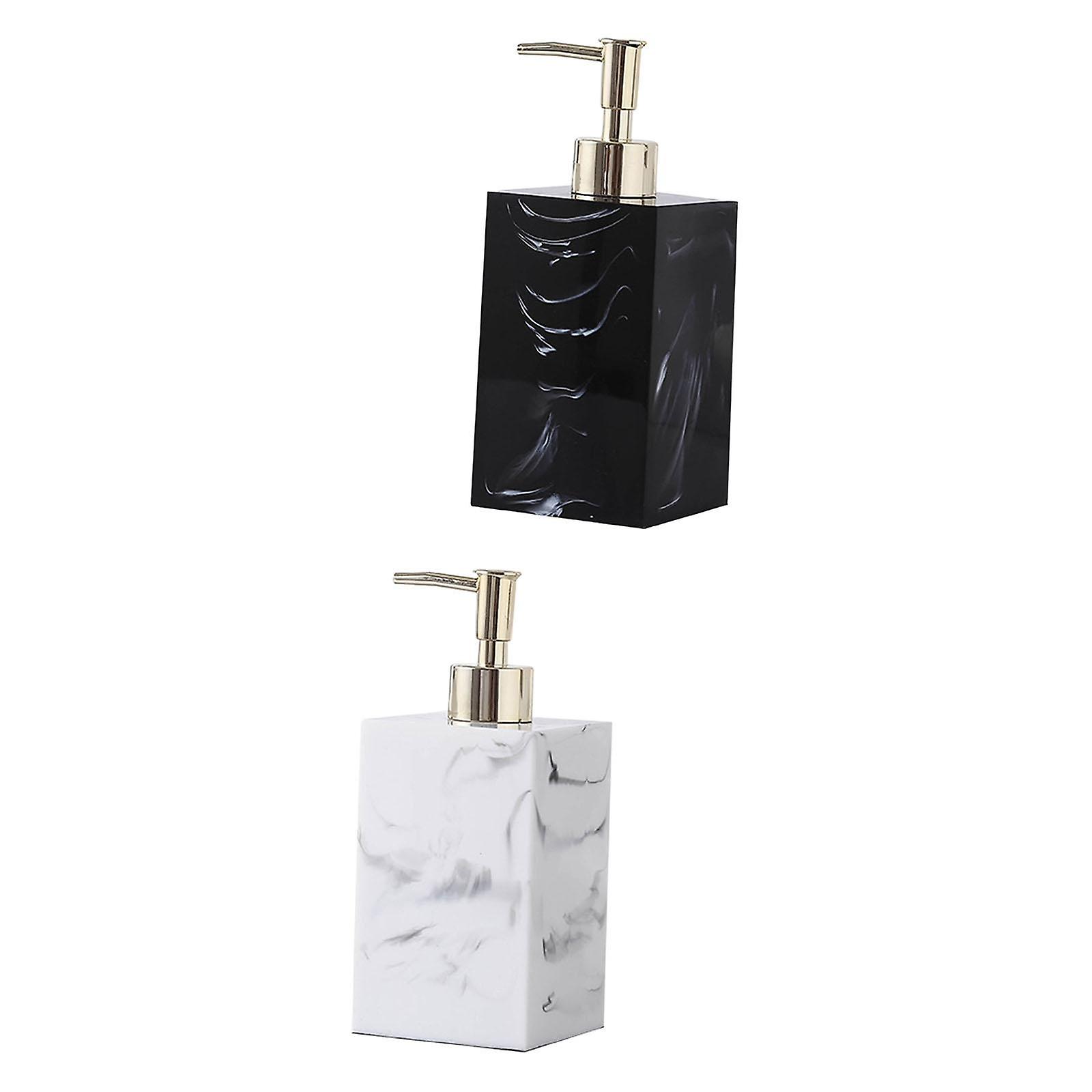 Refillable Soap Dispenser Pump Bottle Box Container for Bathroom Countertop