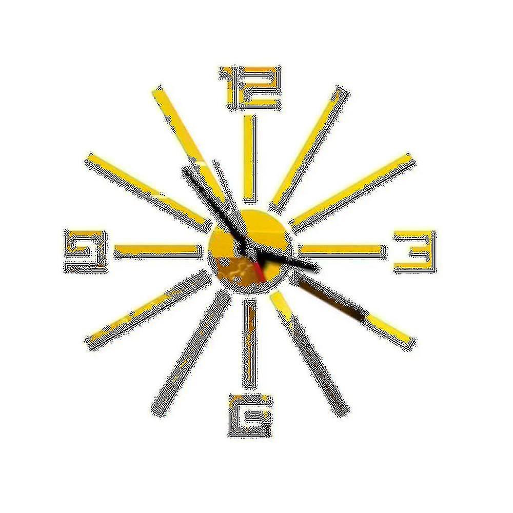 Modern Art Clock Accurate Creative Sticker Wall Clock
