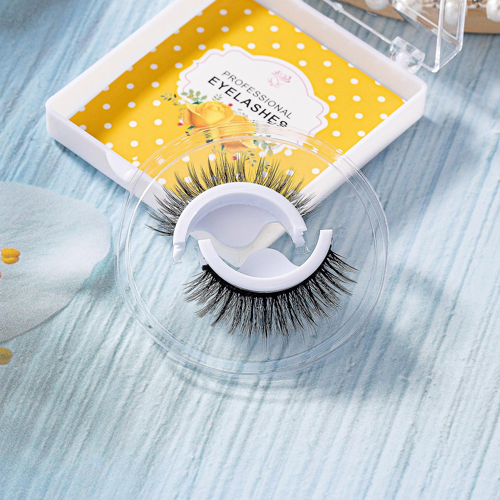 8d Self Adhesive Eyelashes Multilayered Bushy Curling Up Lashes Cat Eyes