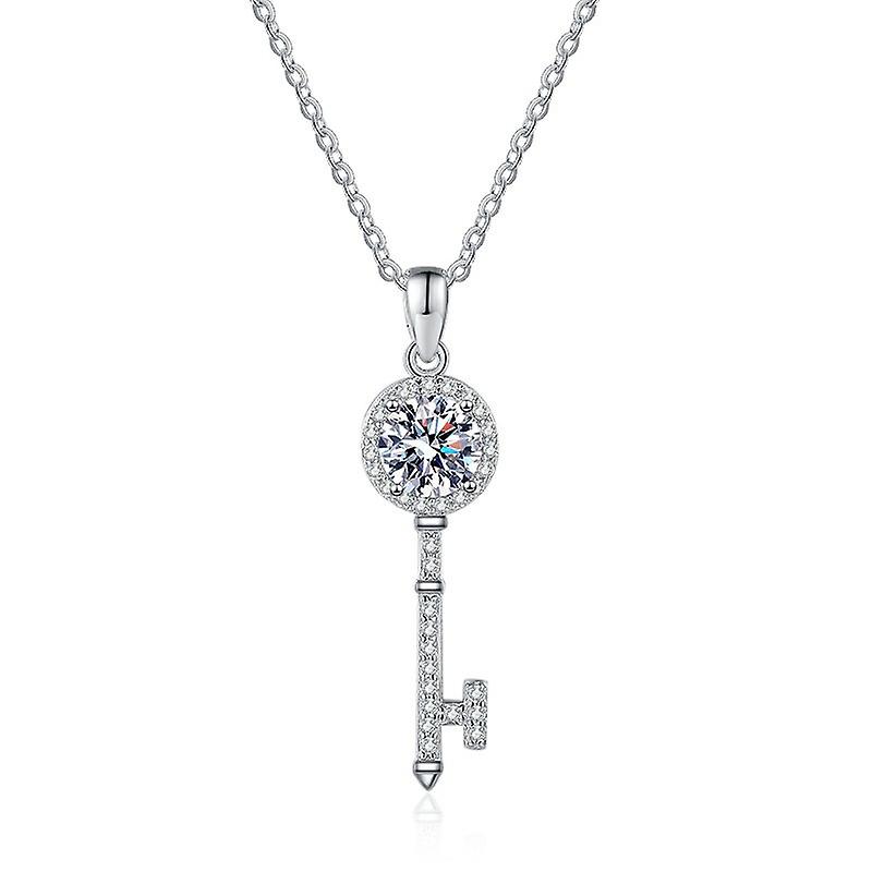S925 Collier Moissanite en argent sterling