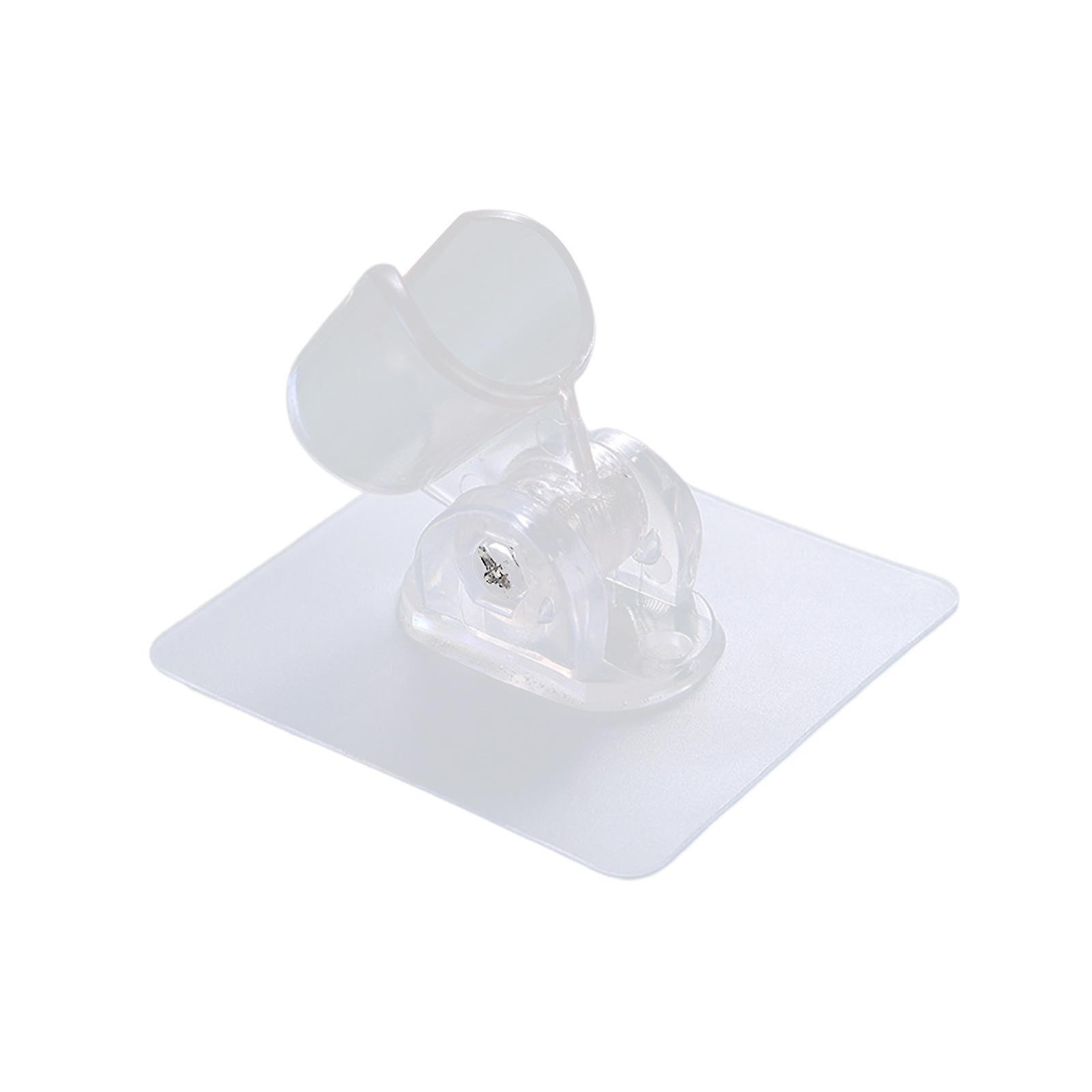 Shower Head Holder Waterproof Wall Mount Adjustable Angle Shower Arm Bracket Clear