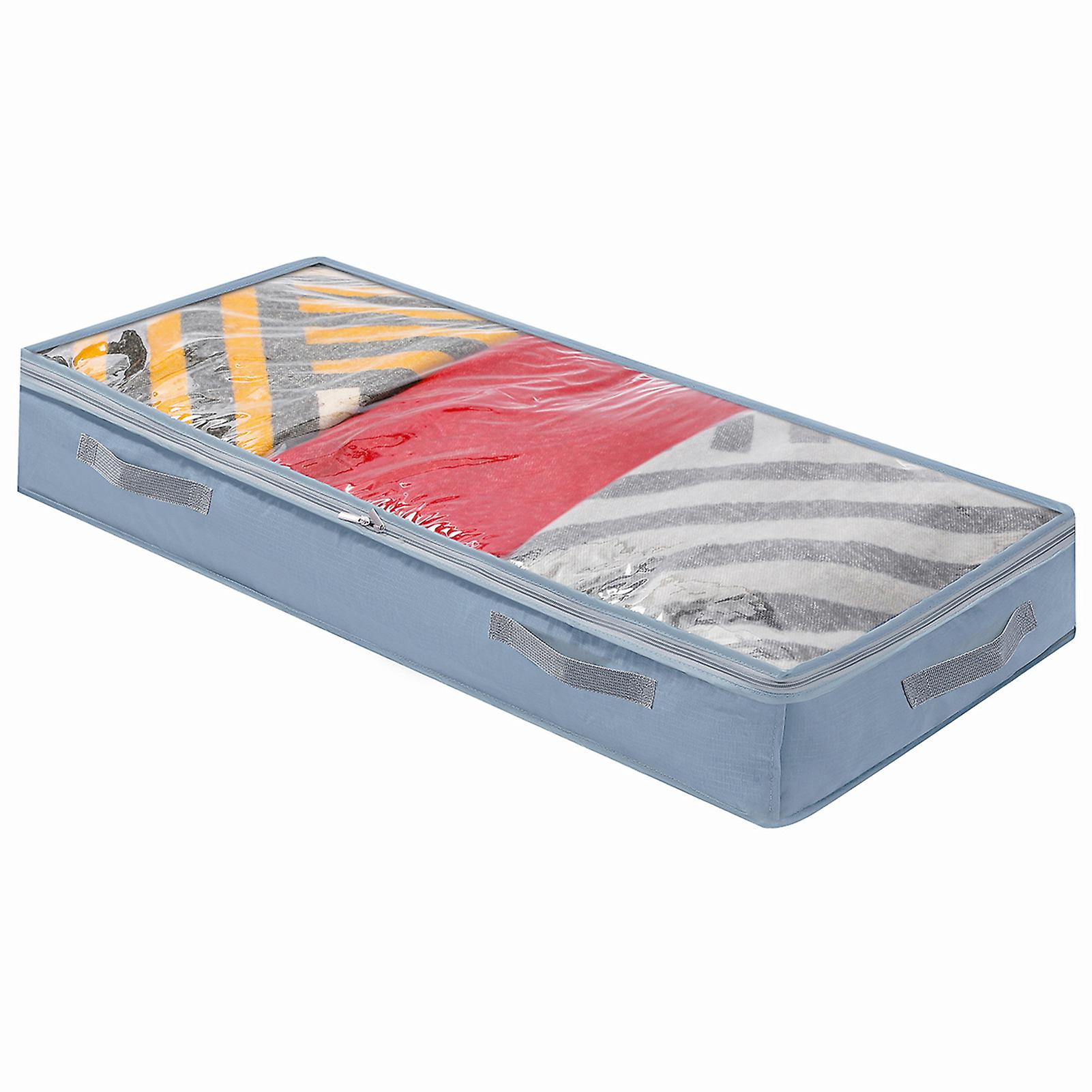 Under Bed Quilt Storage Containers With Clear Window Zippered Organizer For Clothes Linen Blanket Sweater