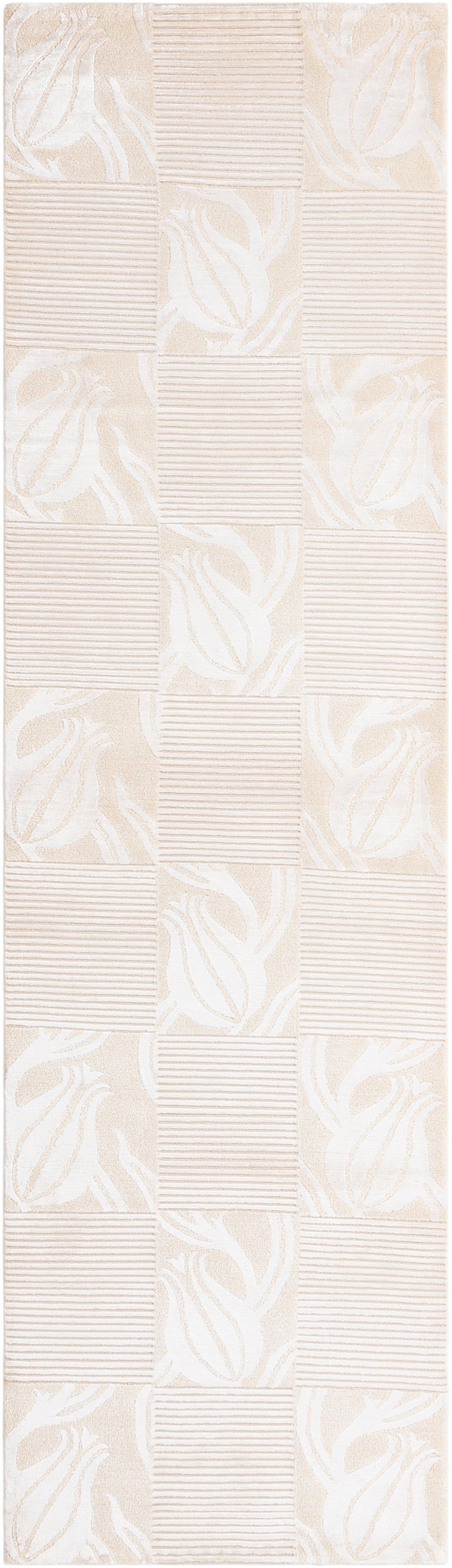 Hadorn Darya-印度 81x302 带米色手摇织机印度地毯