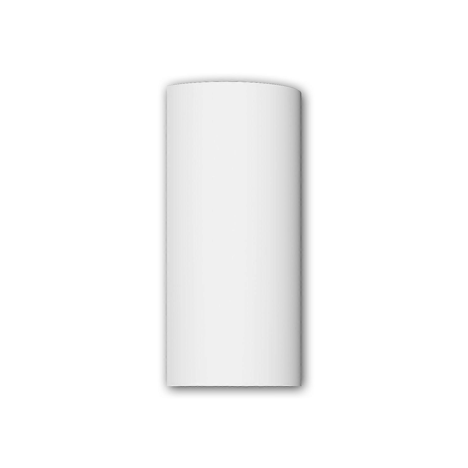 Profhome Decor 1 x Half column segment 416002 Profhome white Rigid polyurethane foam pre-primed lightweight, sturdy, dimension