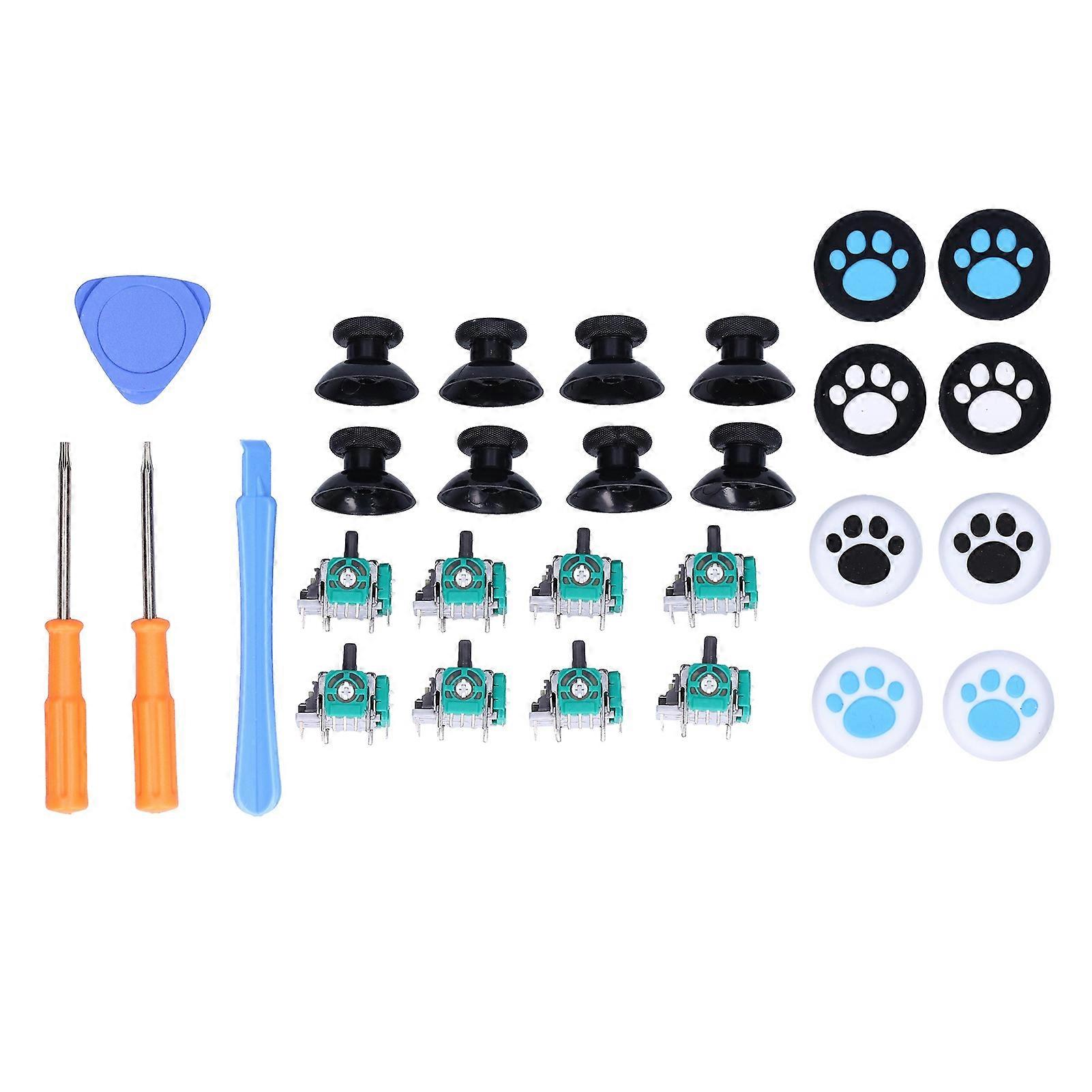 Kit de joystick analogique confortable, durable et facile à installer, pièces de rechange pour manette Xbox One QM21070991 (patte de chat)