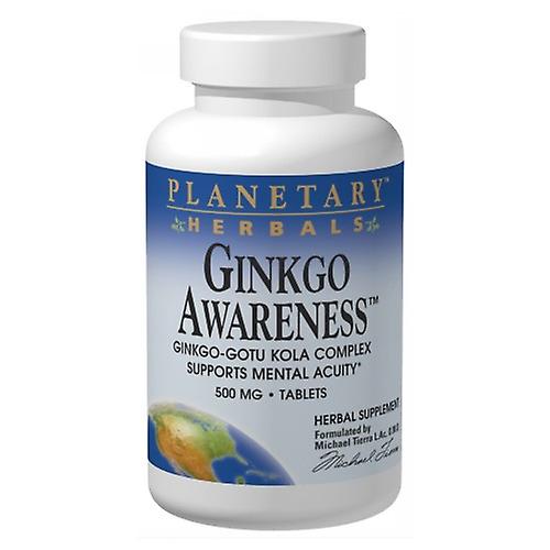 Planetary Herbals Ginkgo Awareness, 60 Tabs (Pack of 1)