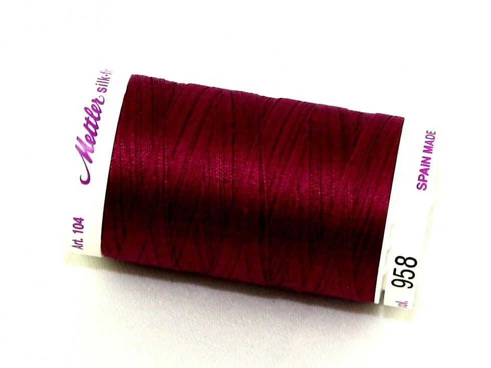 Mettler No 50丝绸绗缝线958 Boysenberry - 每个547米 - 每个