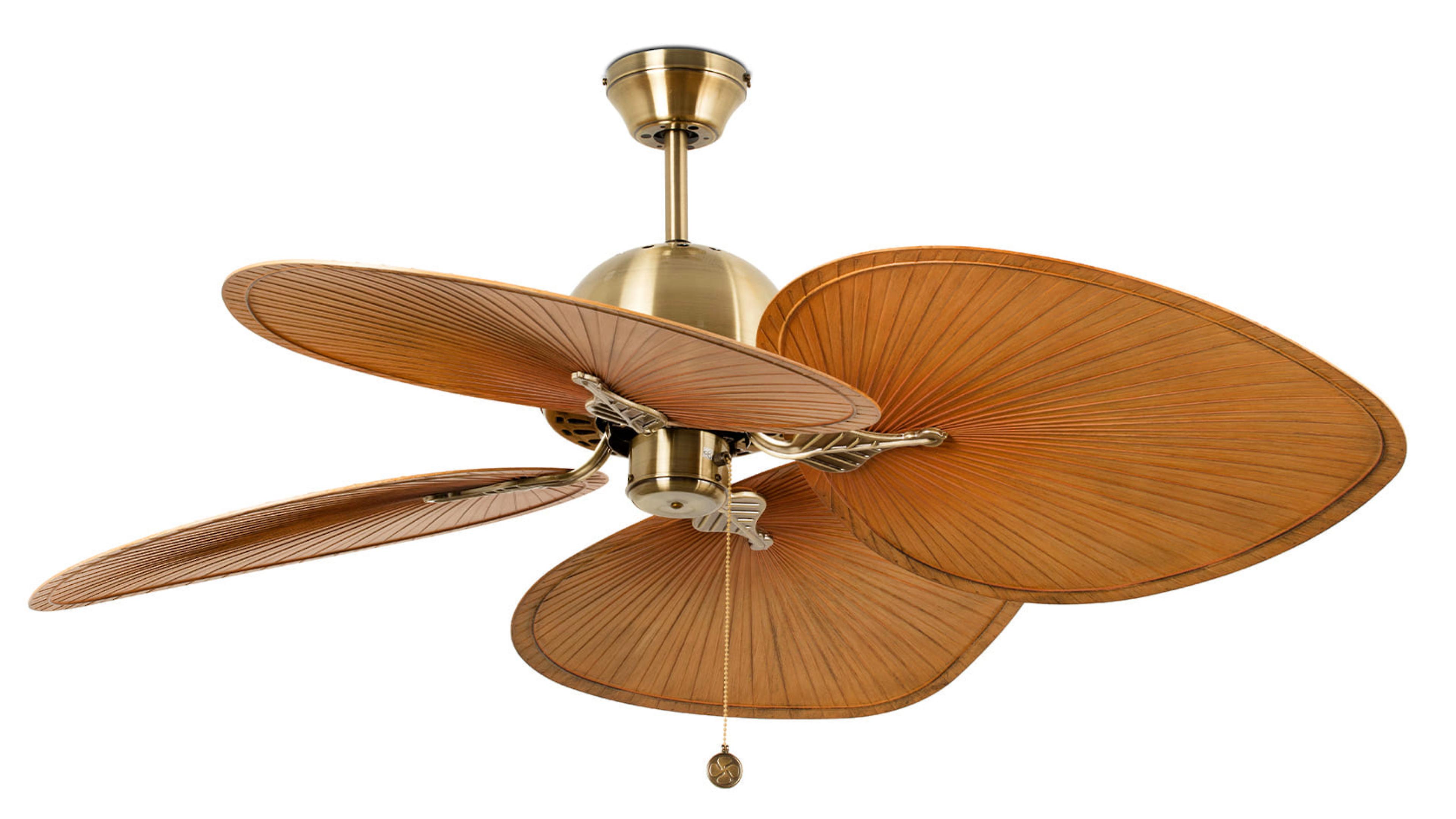 Ceiling fan Cuba Gold 132 cm with pull chain