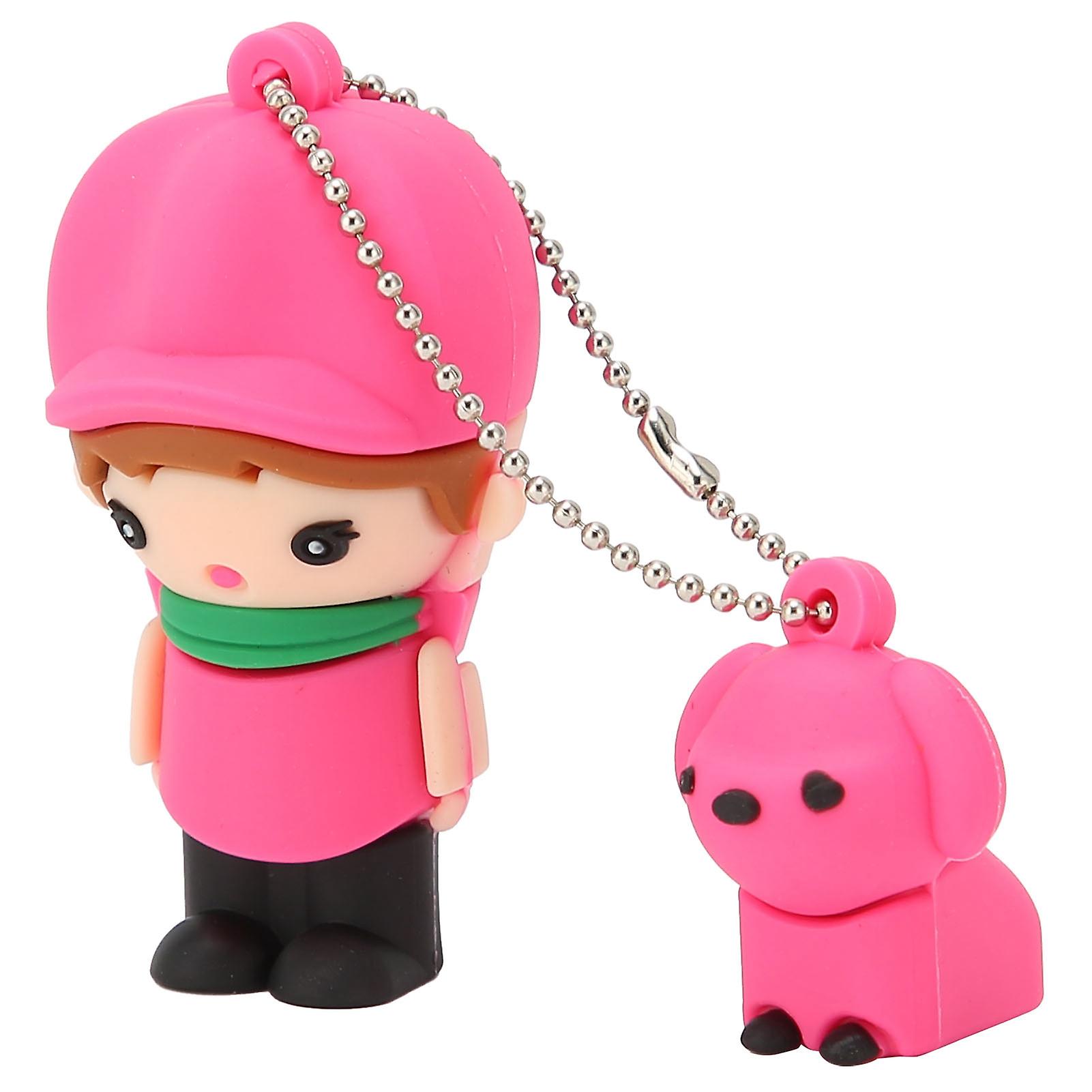 Cute USB2.0 Flash Drive Portable Data Storage Transmission Memory Stick Novelty Gift Plug and PlayGirl Styling 16G