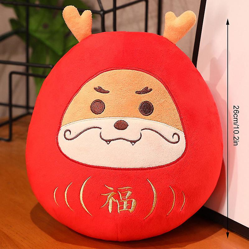 2024 Year Of The Dragon Mascot Plush Doll Keychain Pendant Zodiac Dragon Pillow