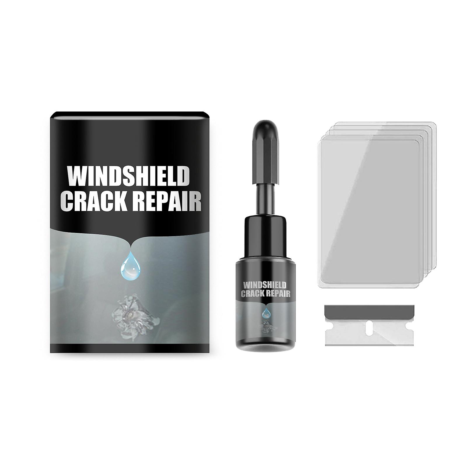 Windshield Glass Repair Kit Cracked Car Glass Resin Drip Easy to Use for Chip Scratch Bullseyes and