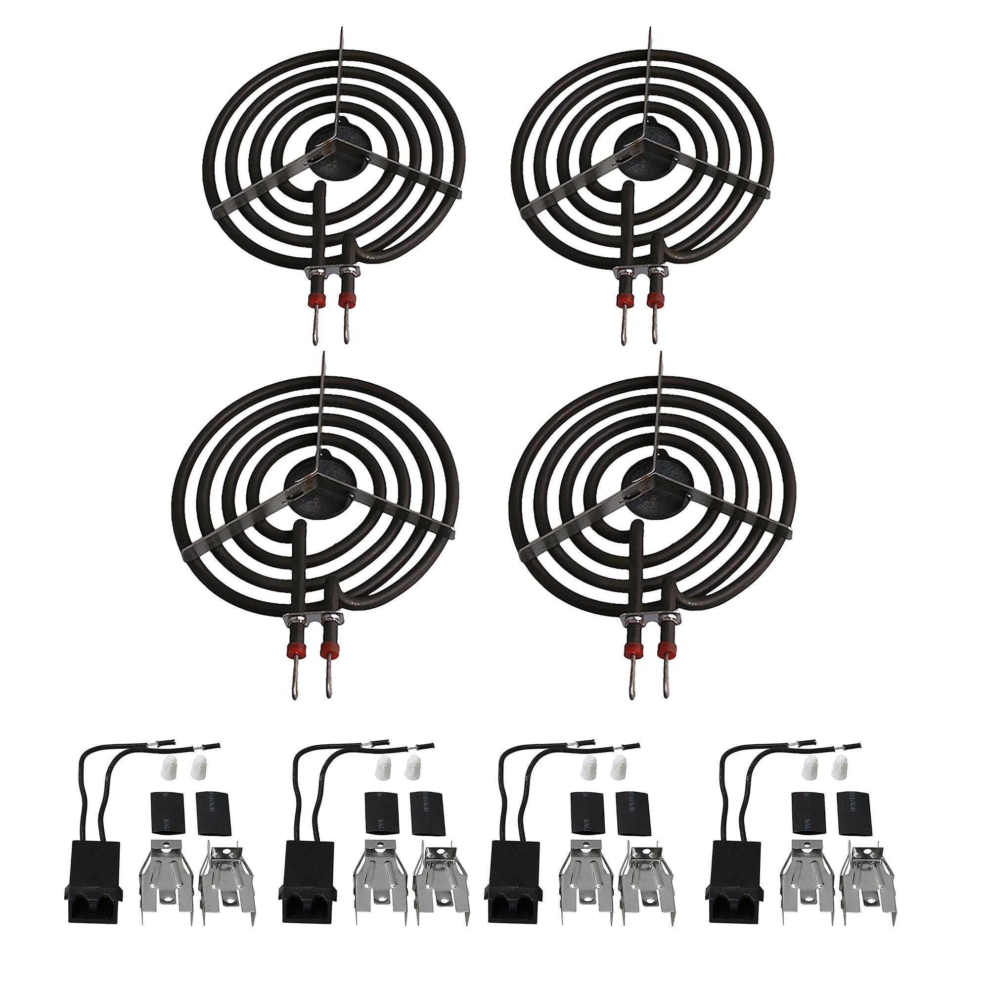 4 Set Burner Receptacle Kit Electric Stove 330031 Surface Burner Element