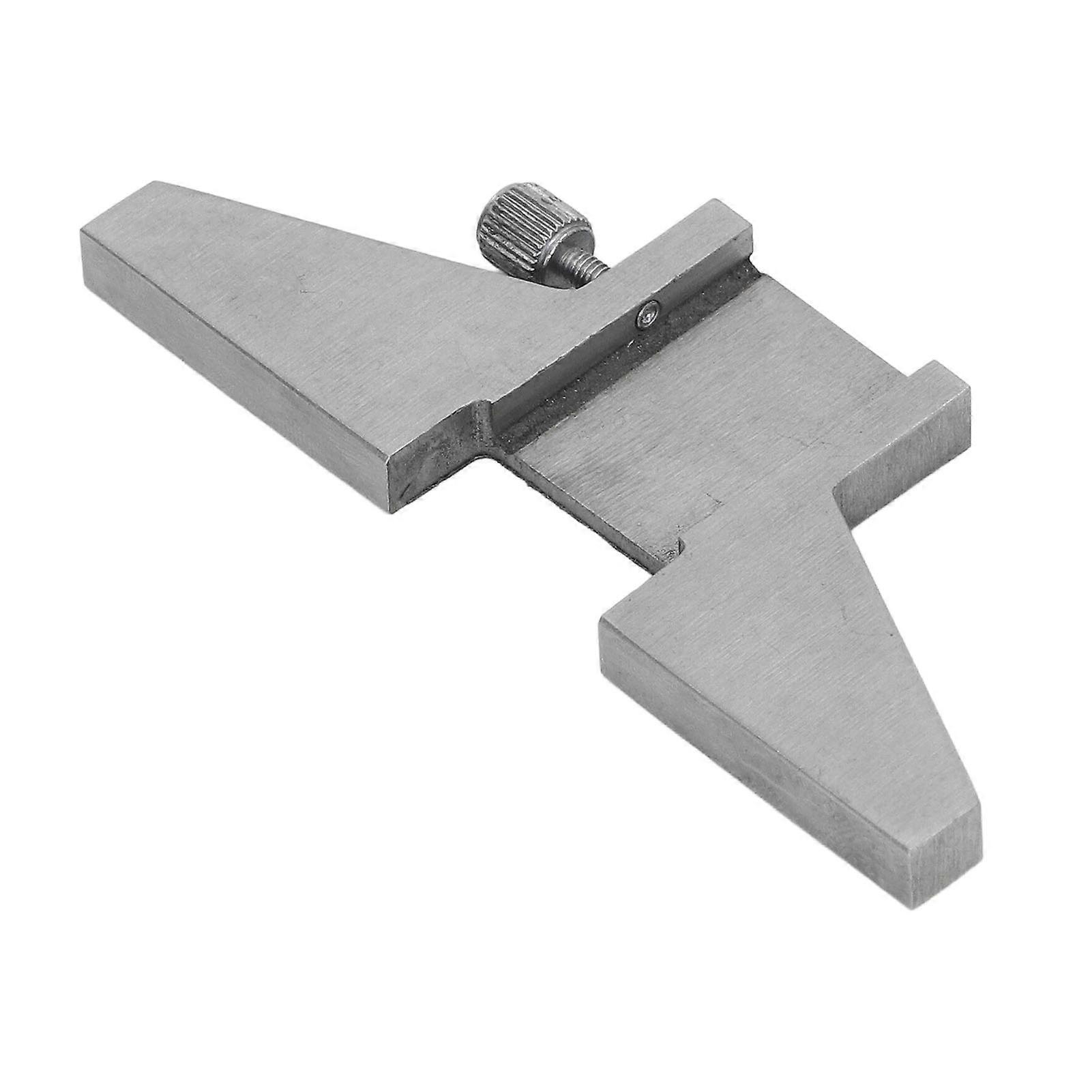 Caliper Depth Base Stainless Steel Screw Knob High Accuracy Grinding Quenched Depth Base Attachment for Measuring