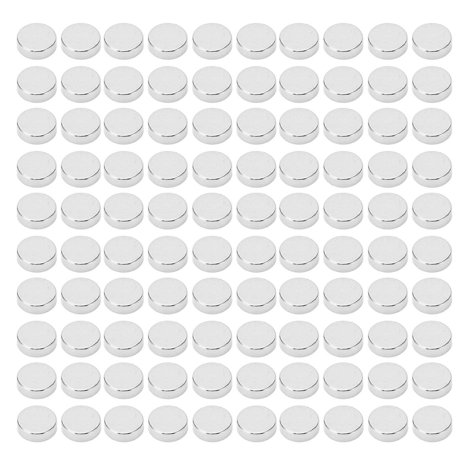 100PCS Neodymium Magnet 3 Layer Electroplating Round Mini Rare Earth Magnet for Blackboard Picture