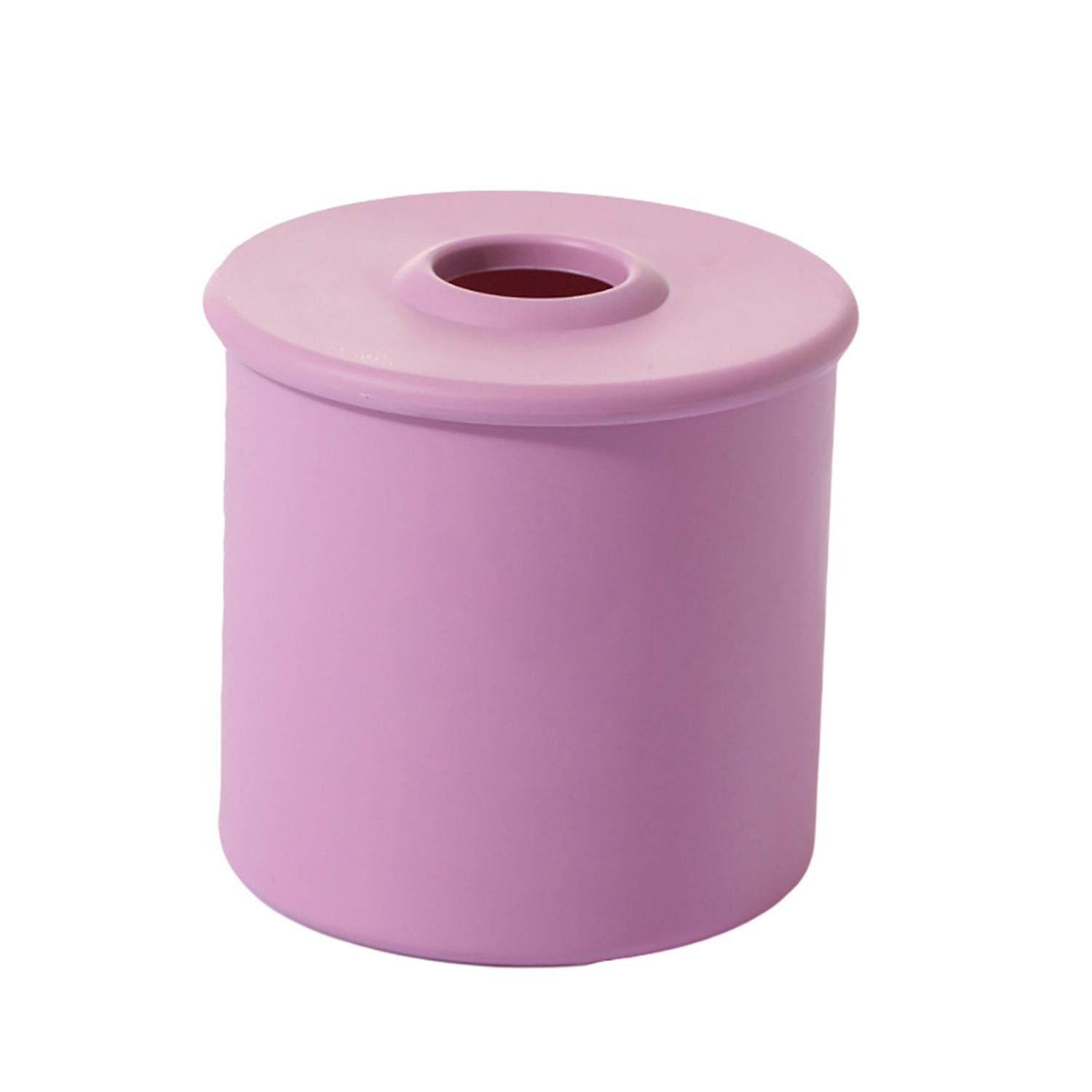 Tissue Box Practical Round Exquisite Roll Paper Case for Packing