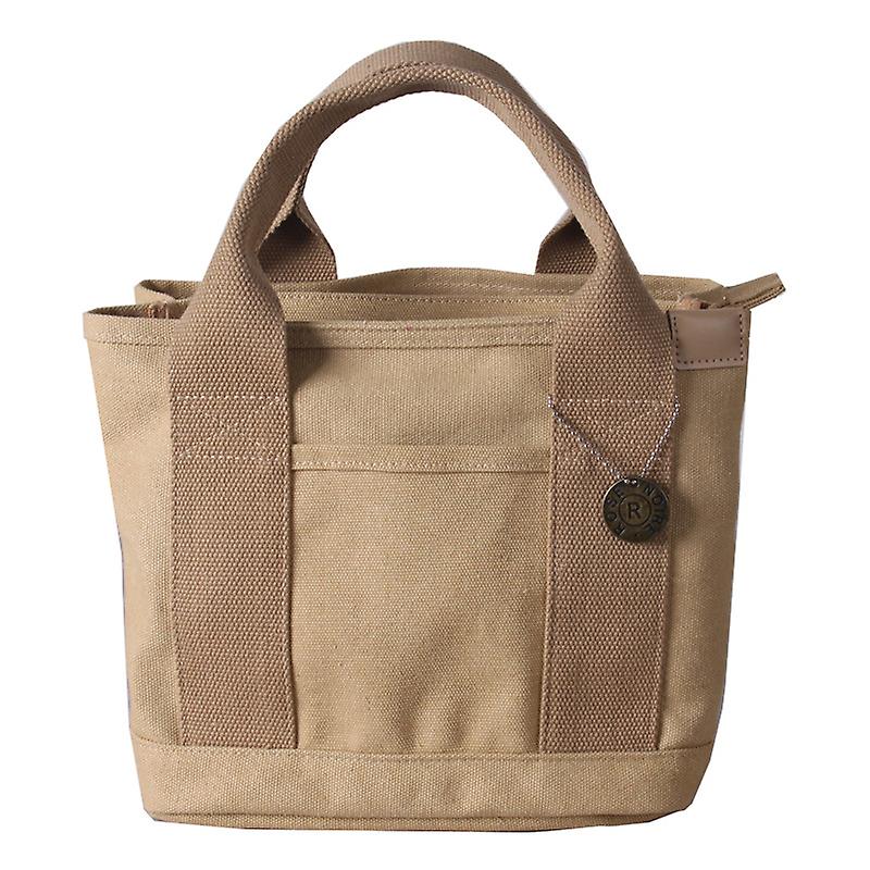 قماش حمل حقيبة للنساء ، حقيبة حمل صغيرة مع سحاب كبير قماش حقيبة كروسبودي كل شيء حقيبة حمل مع مقصورات