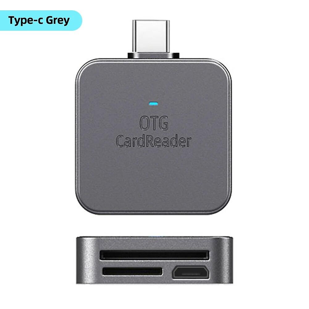 For iPhone 2 in 1 SD TF Card Reader Portable External Memory Card Adaptador for iPhone14/13/12 Micro Type C Tablet~28166