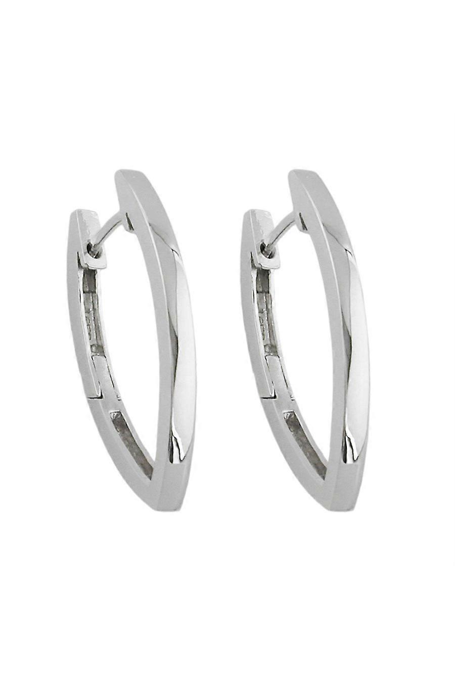 Hoop Earrings Rhodium Plated Silver 925 - Gl93161