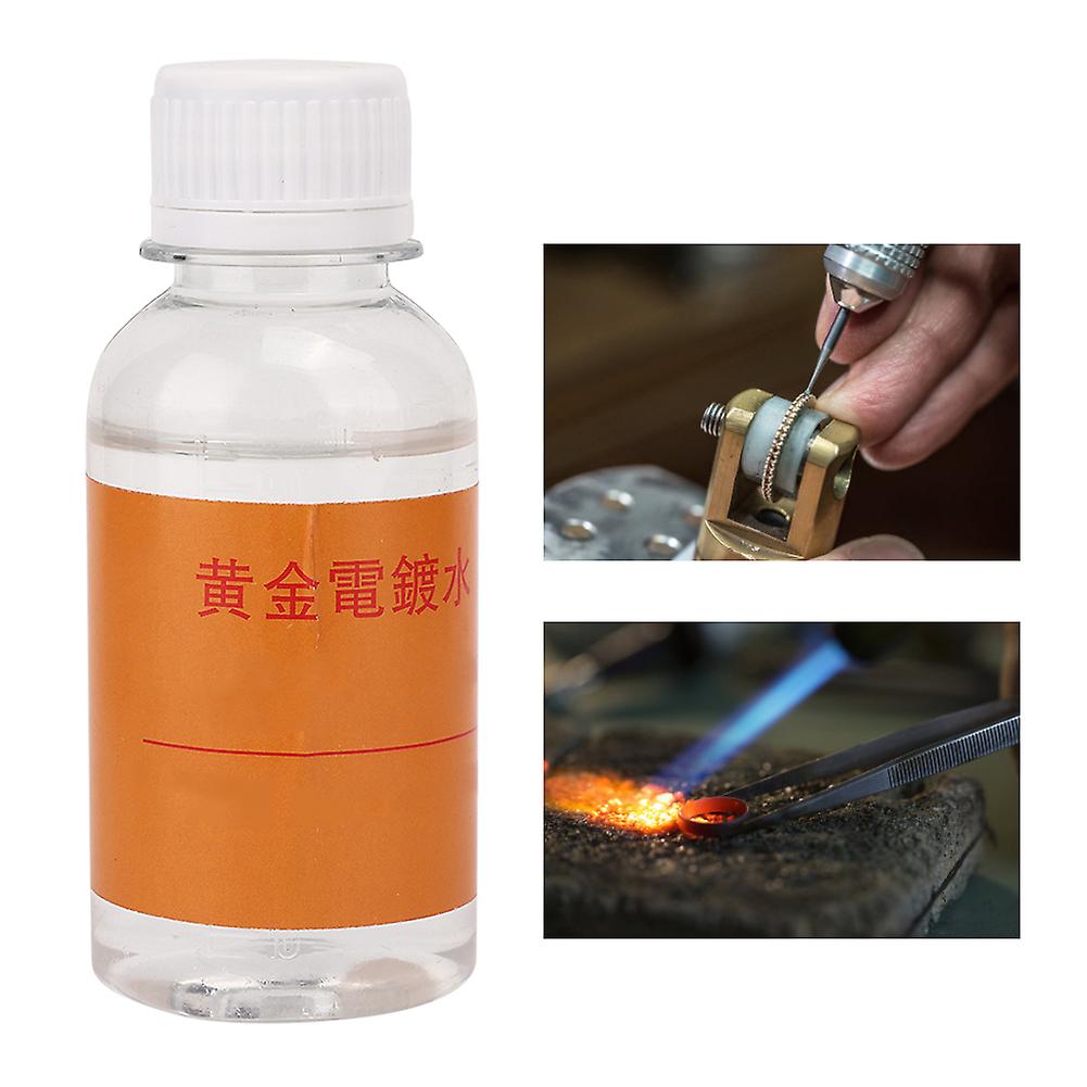 24k Gentle Jewelry Cleaner Solution 100ml for Gold Silver