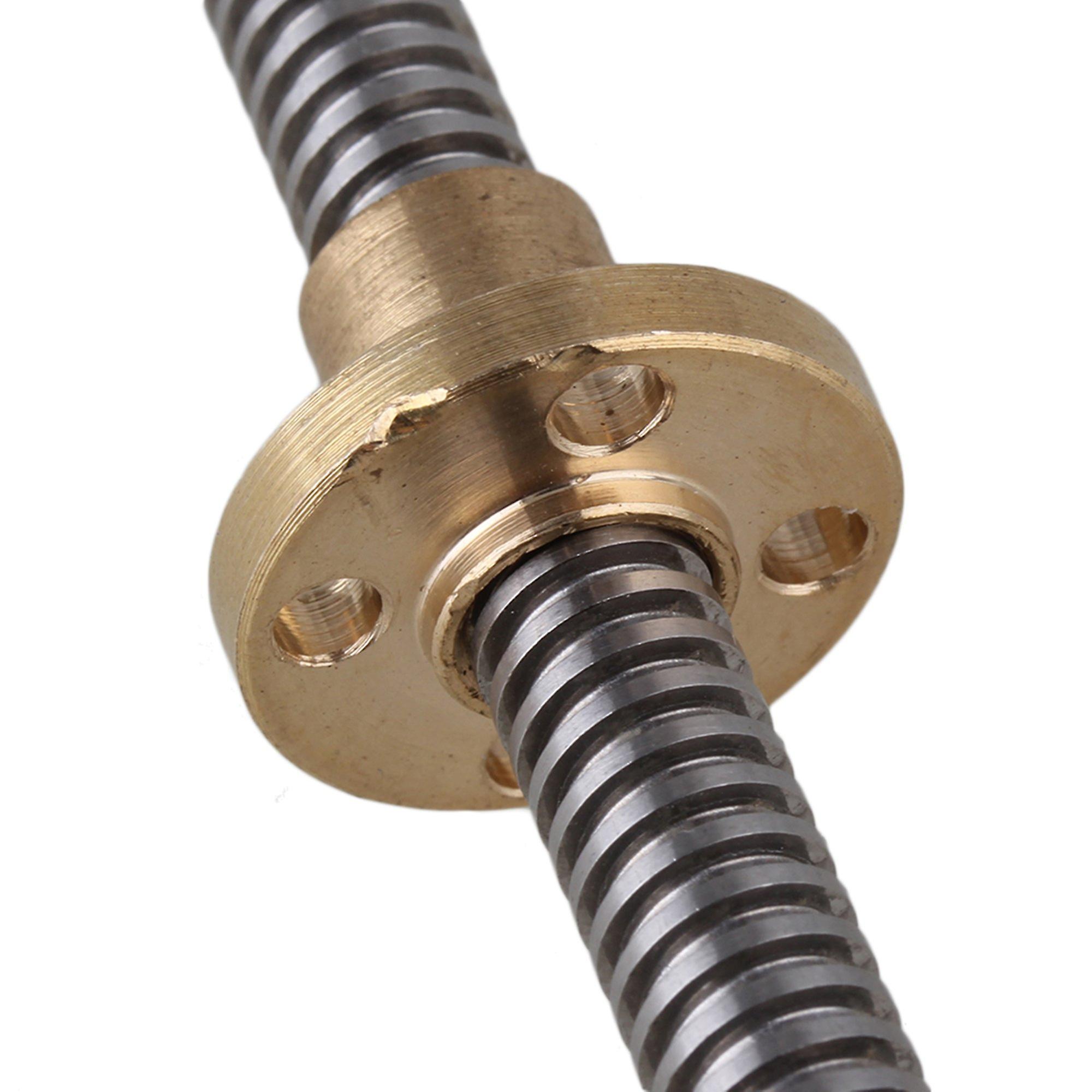 2mm Lead Rod 40cm Optical Axis Rail Slide Flexible Shaft Coupling Set