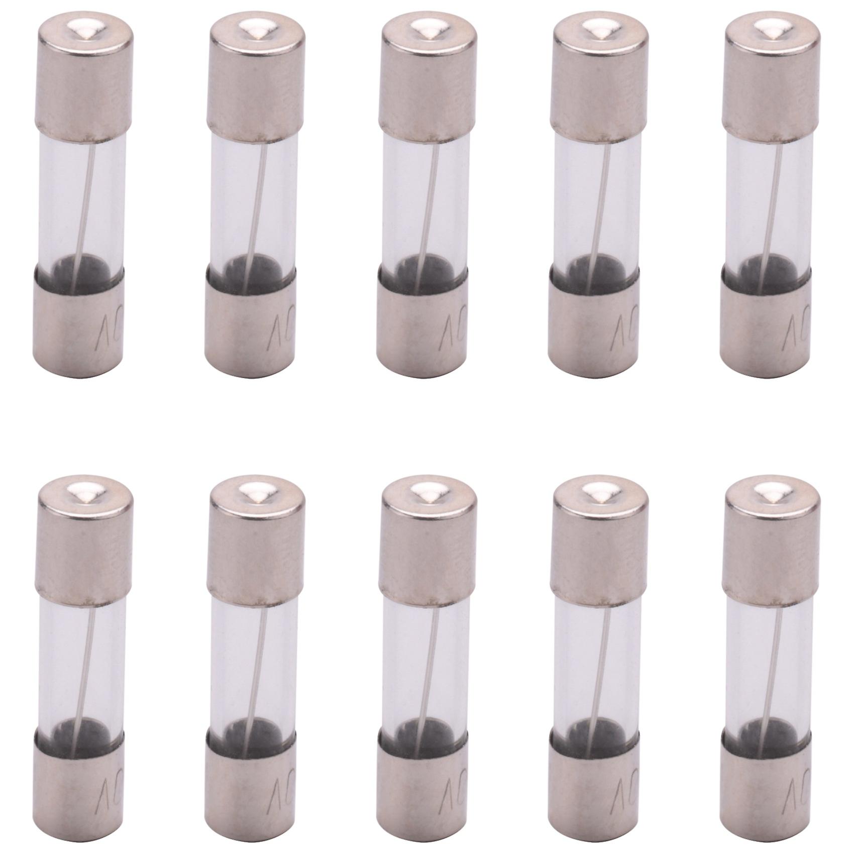 10 Pcs 250V 10Amp Slow Blow Time Delay Glass Fuses Tubes 5mm x 20mm