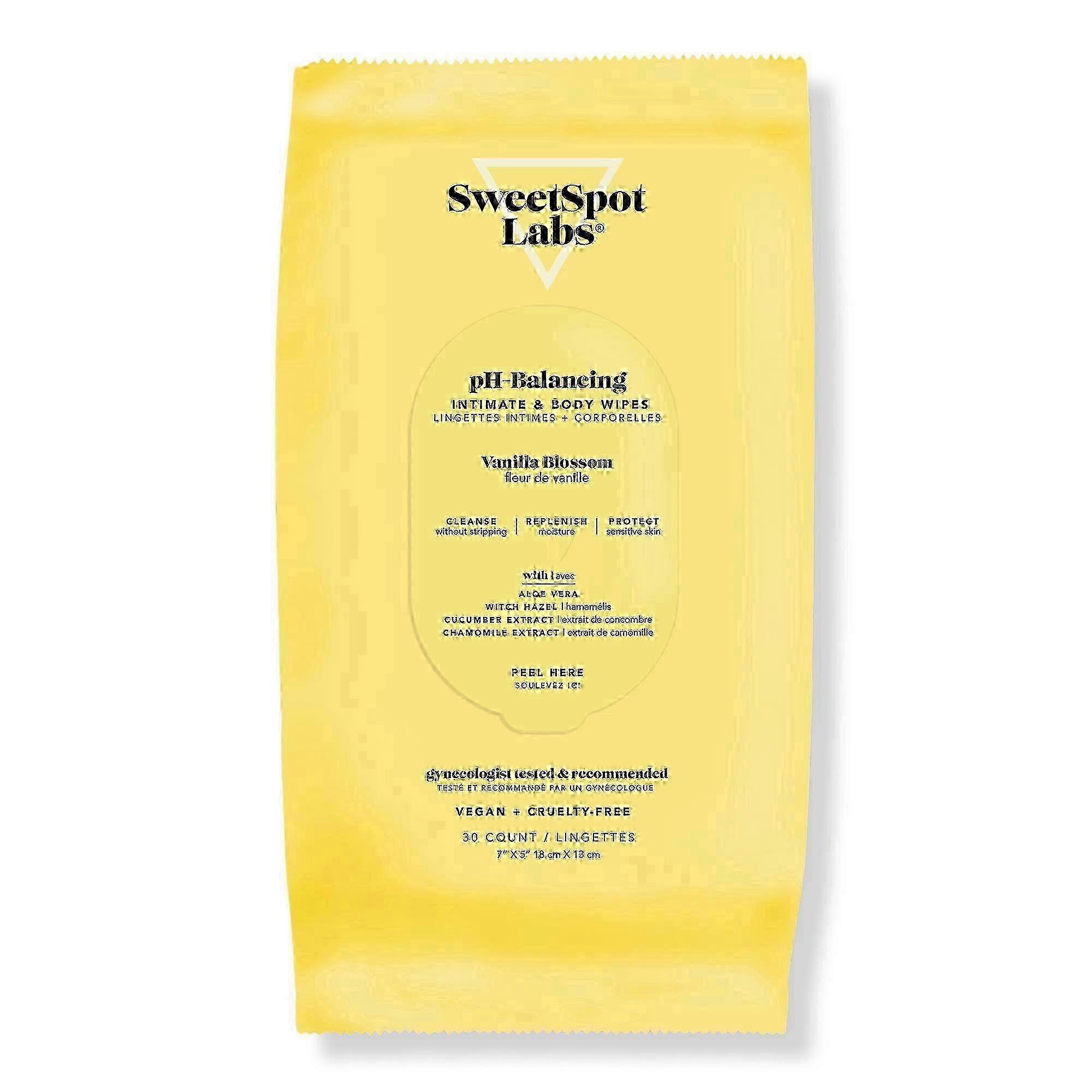 Sweetspot Labs Vanilla Blossom Gentle Soothing Wipes, 30 Ea