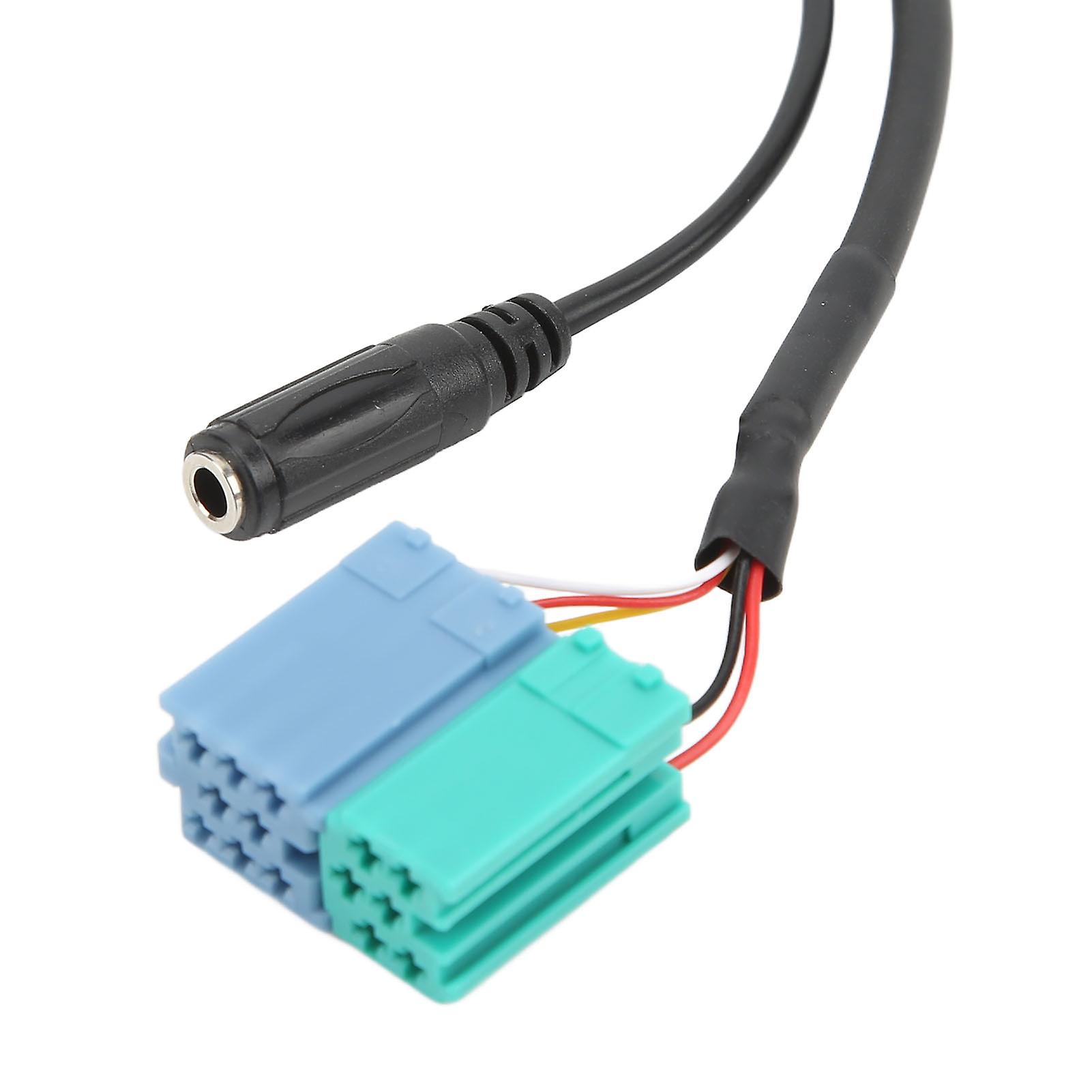 Car Bluetooth Module Wireless o AUX Adapter Cable with Microphone Replacement for CD Player