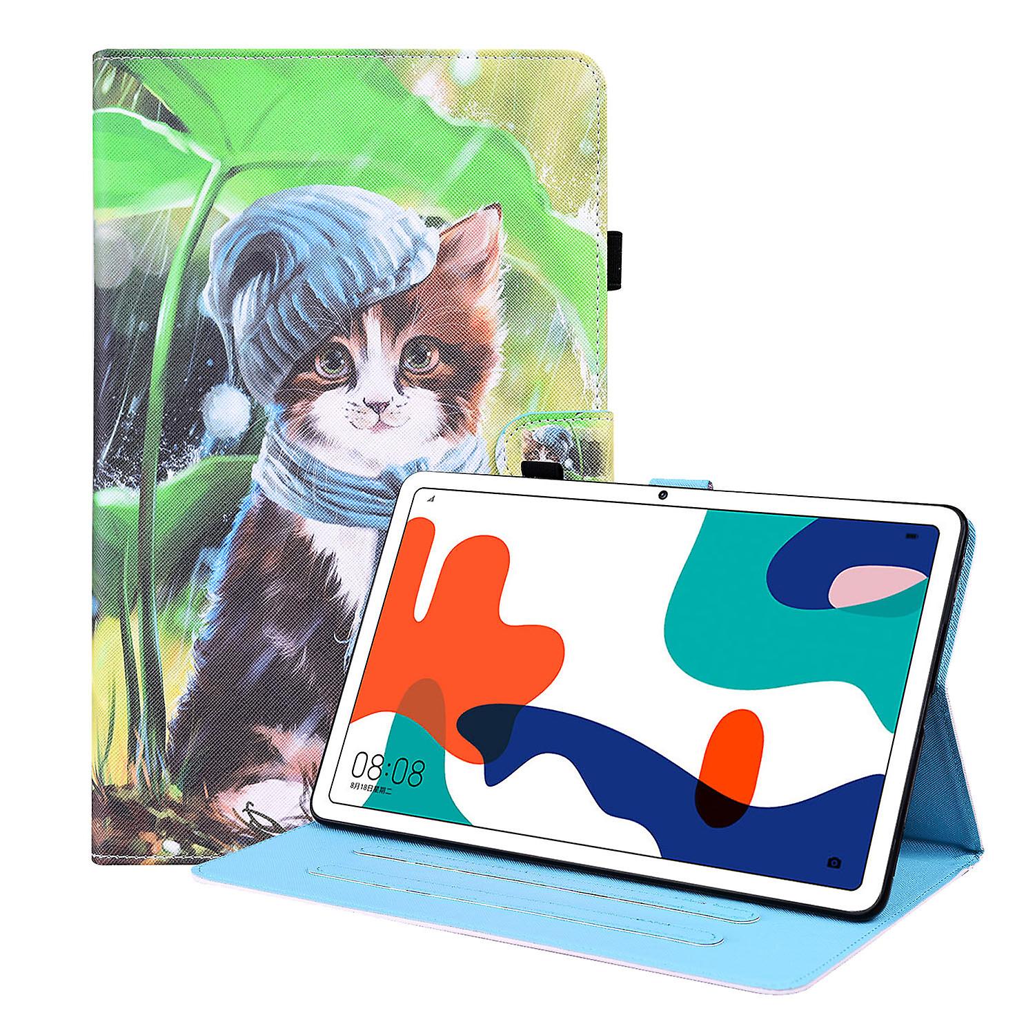 For Huawei Matepad 10.4 with Pencil Holder Auto Sleep/Wake Function PU Leather Smart Cover
