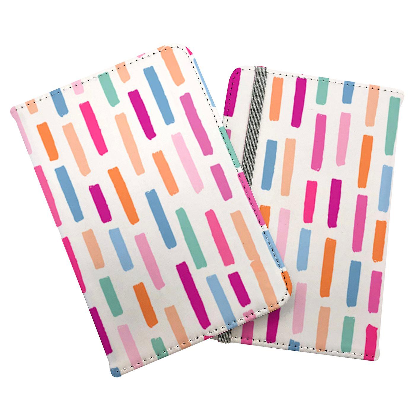 Vertical Abstract Brush Pattern Passport Cover