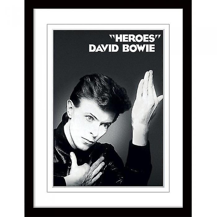 David Bowie Heroes Mounted Print