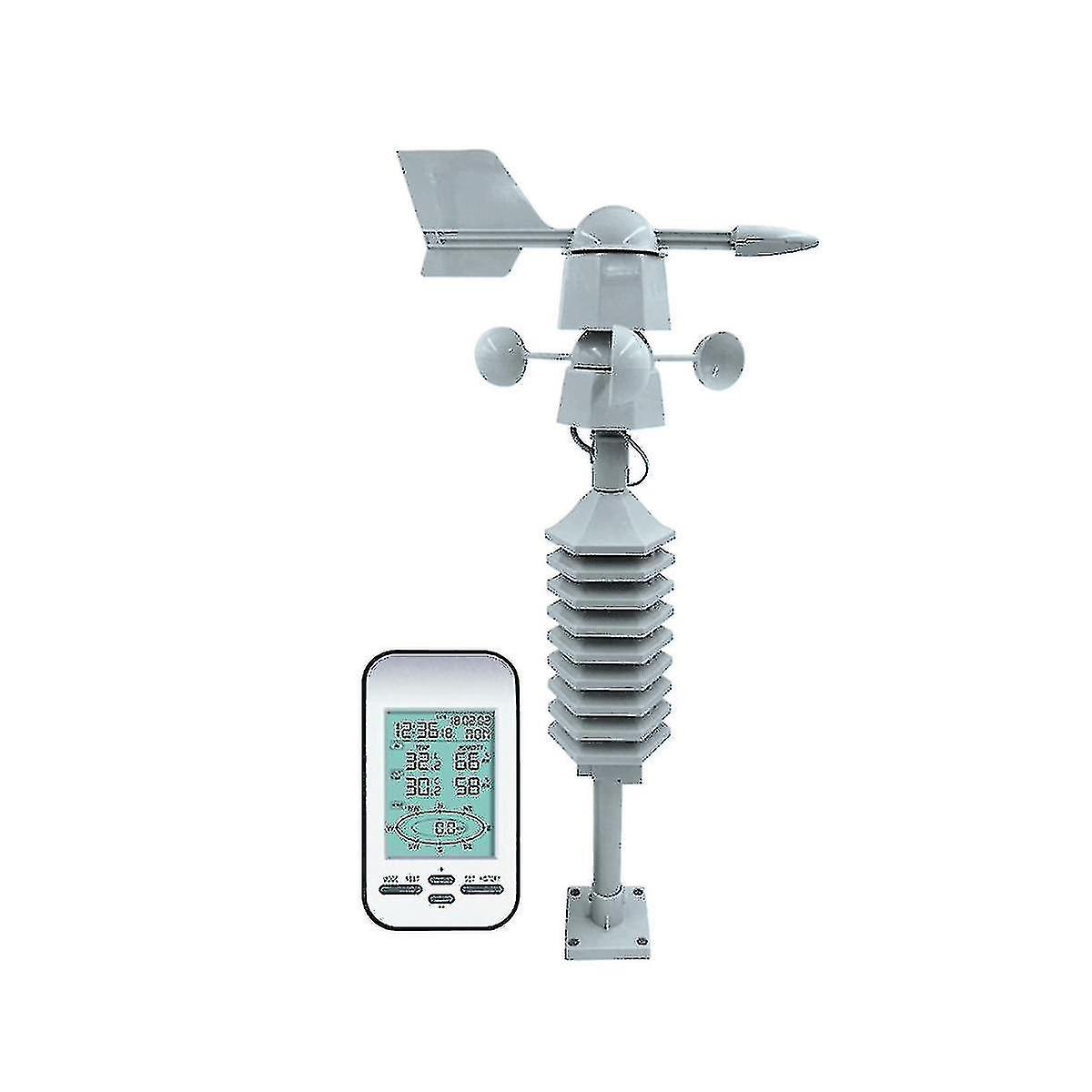 Professional Wireless Out Wind Speed Direction Sensor Digital Wind Temperature Humidity Meter-hhny