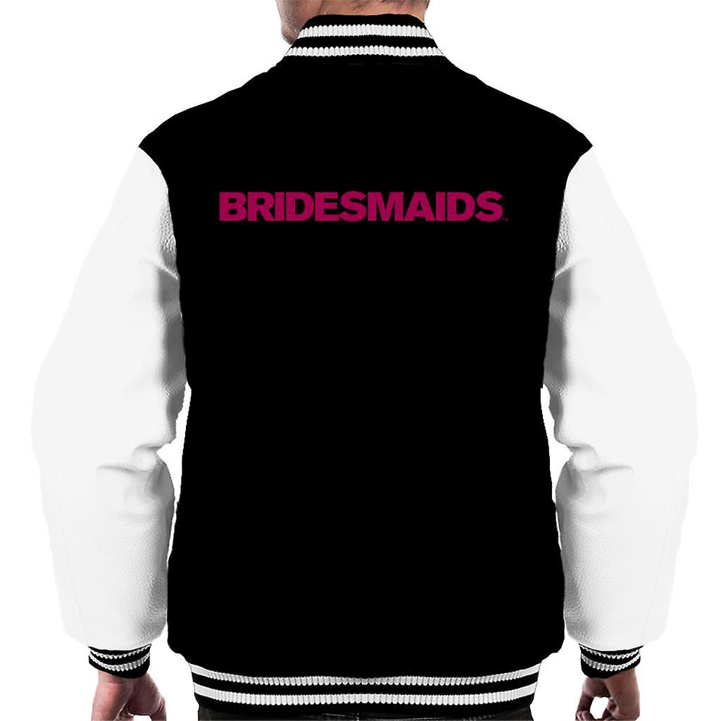 Bridesmaids Pink Logo Men's Varsity Jacket