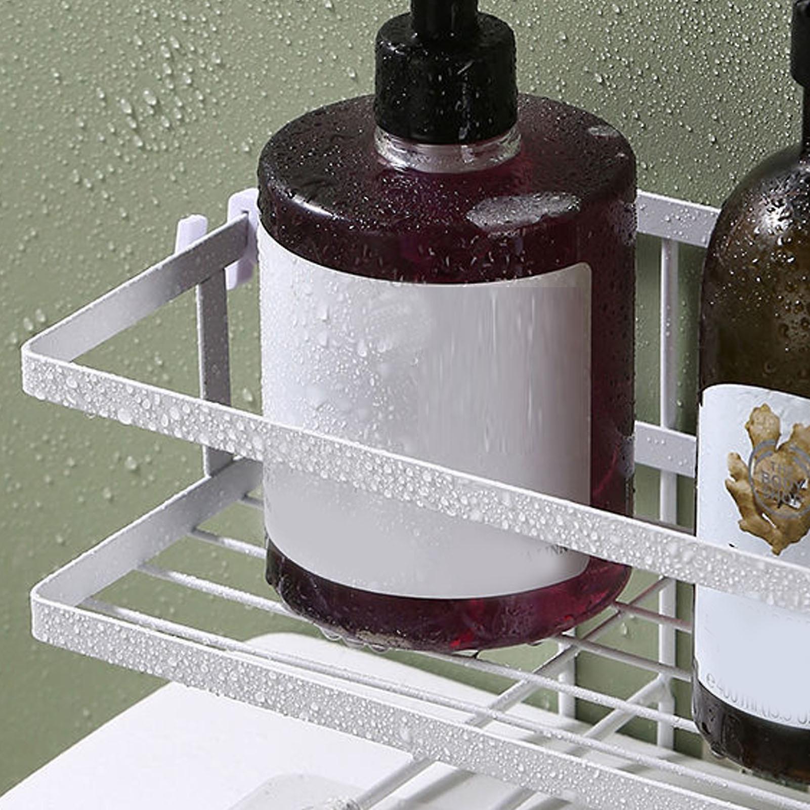 رف المرحاض سماكة ماء سعة كبيرة تركيب الأظافر الحديد فوق المرحاض منظم الحمام طبقة واحدة بيضاء 