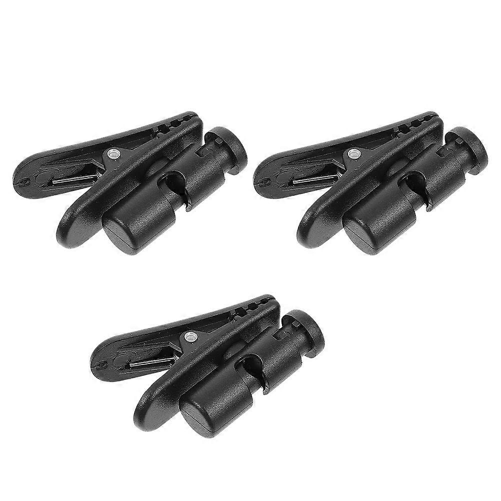 Lot de 3 clips pour cordon d'écouteurs et microphone