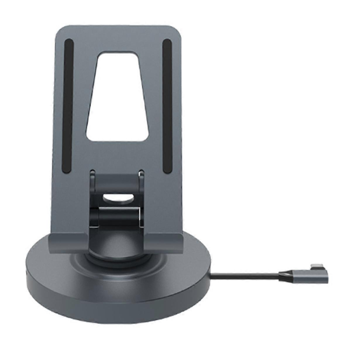 موزع 8 في واحد متعدد USB C مع حامل دوار 360 - متوافق مع 4K 60 هرتز PD 100W USB 5 جيجابت في الثانية SD TF Aux 3.