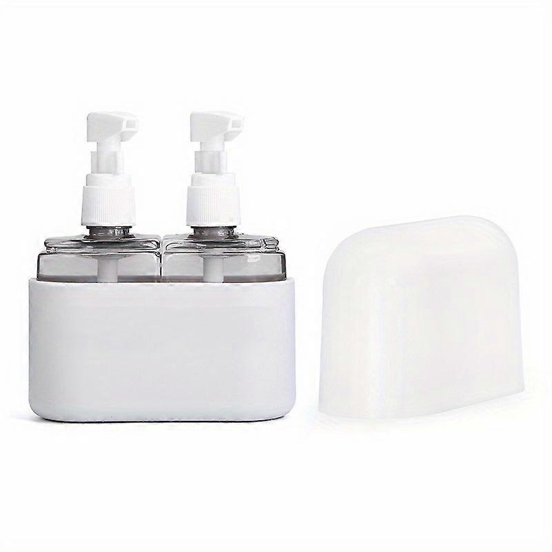 Leak-Proof 4-in-1 Travel Dispenser: Compact, Multi-Purpose Toiletry Container Set