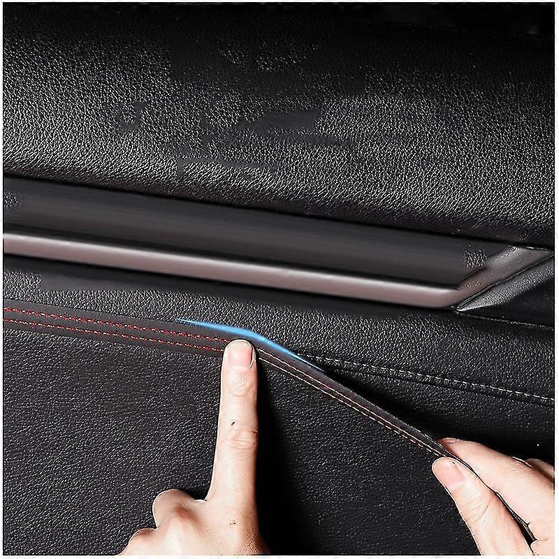 Modanature Auto Interni Wekuw 10m - Strisce Adesive Decorativi Per Paraurti, Porte, Specchietti, Rosso - Foto 6