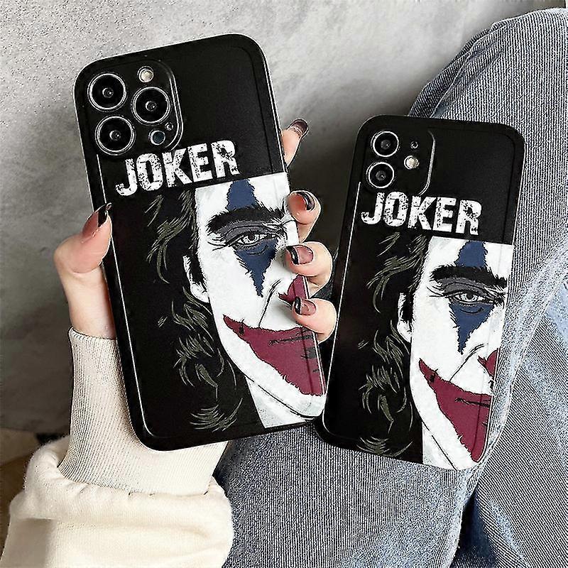 Half Face Joker Phone Case For Iphone 13/11/12pro Max Case Xs/xr Anti-drop 7/8p Soft Cover