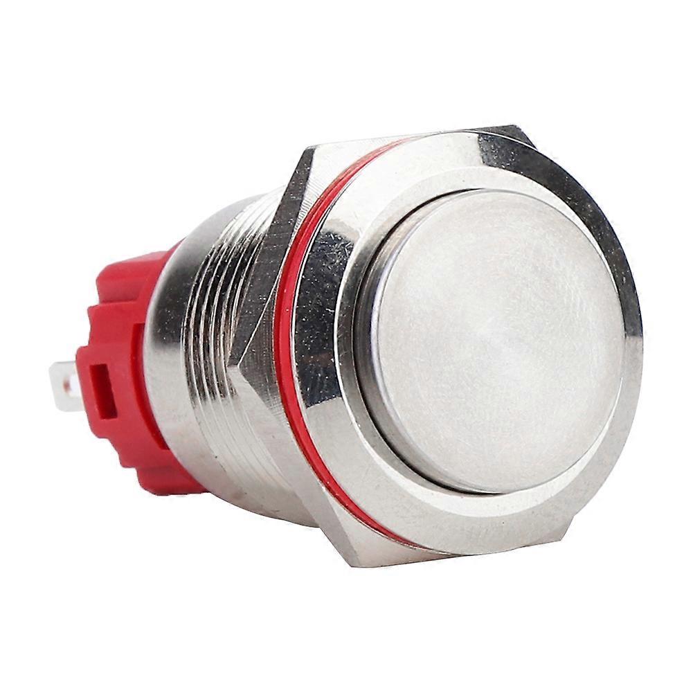 Push Button Switch Dc9~30v 19mm 1no 1nc Stainless Steel Shell Self-locking Switchhigh Head Self-locking