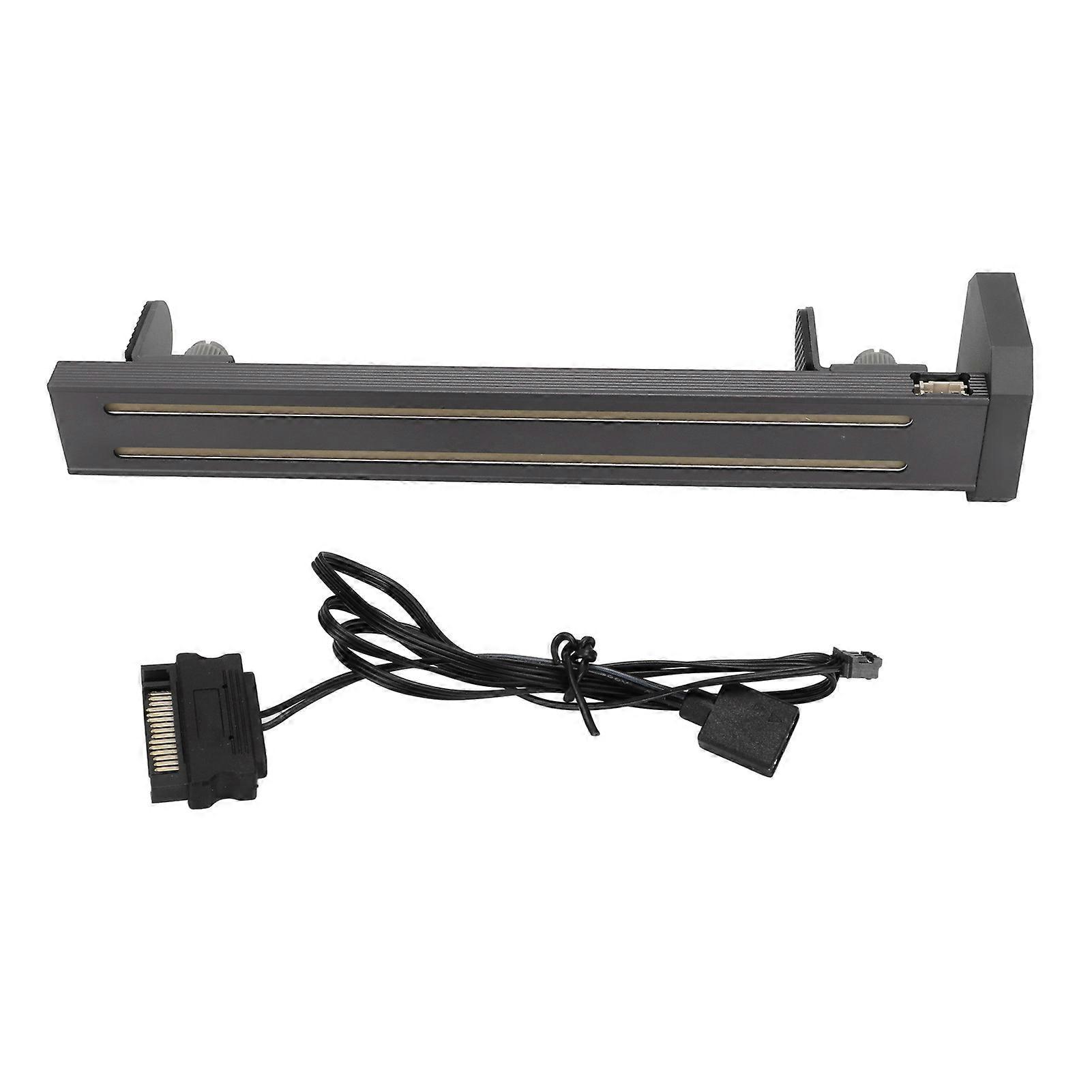 GPU Holder Strong Magnets Sliding Adjustment Multifunction RGB Graphics Card Bracket for Desktop PC